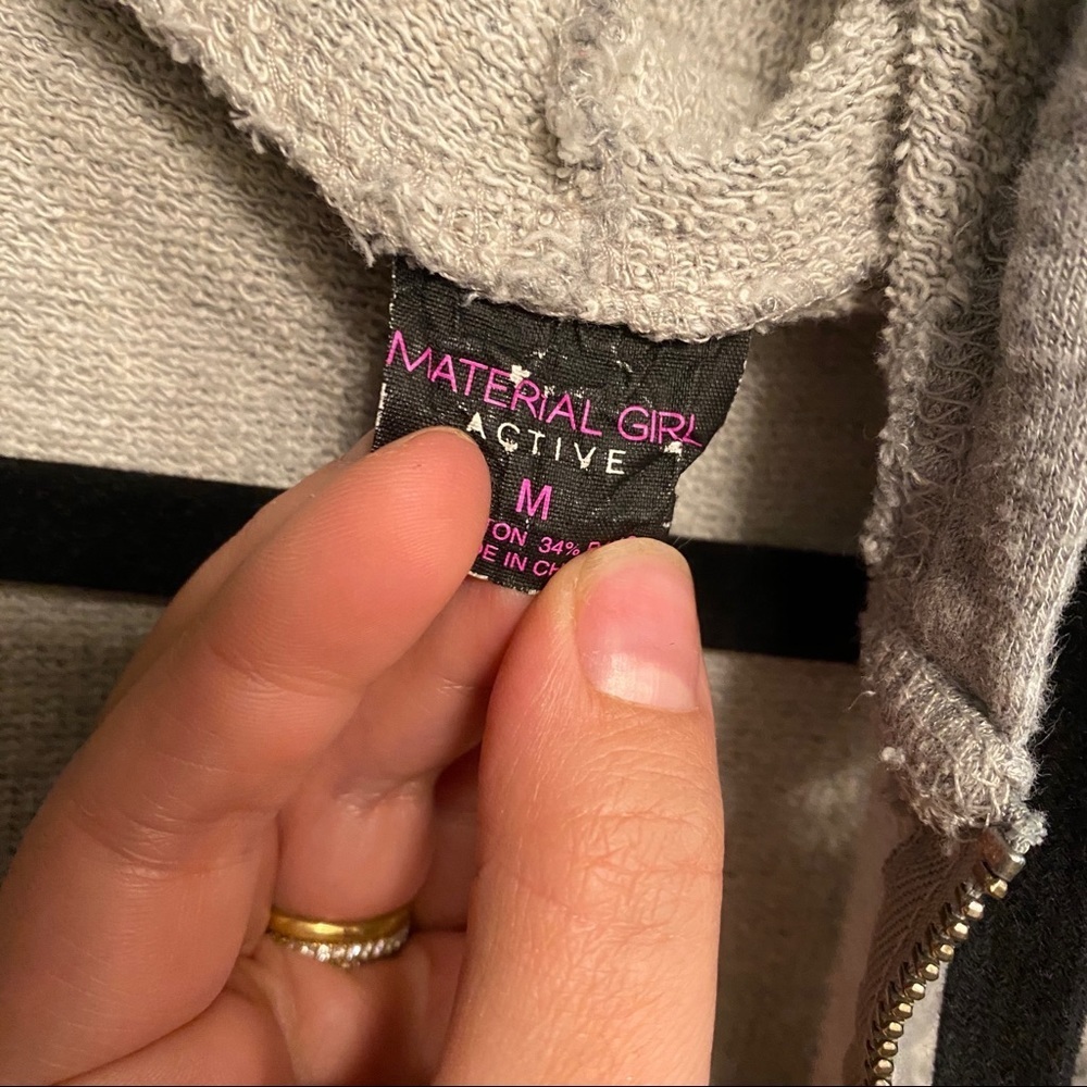 Material Girl Ripped Hoodie - Picture 3 of 6